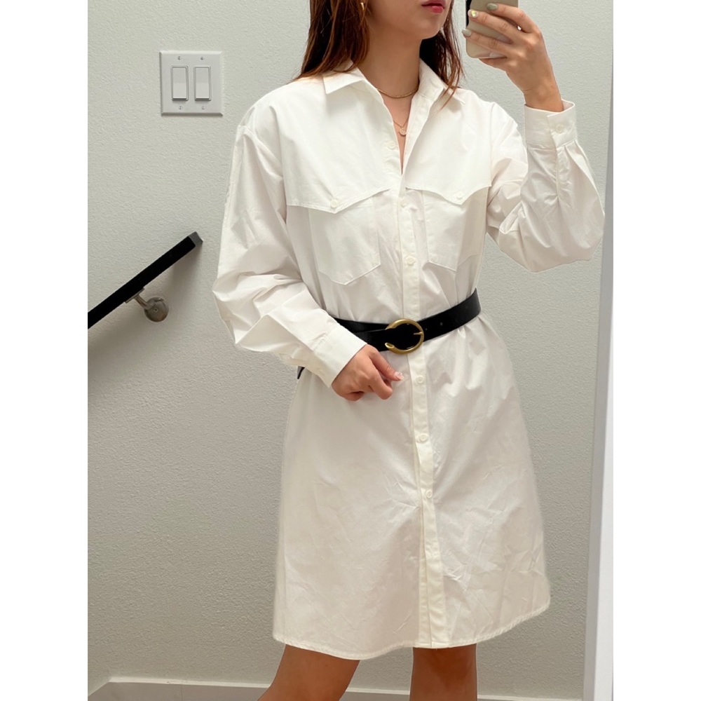 Cotton shirt dress 👔